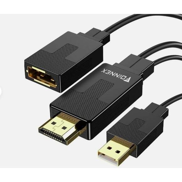 FOiNNEX Dp USB HDMI Adapter Cable Brand new Lot of 4 - Picture 1 of 7